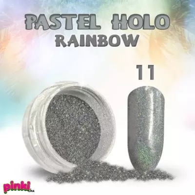 Géllakk Pastel Holo Rainbow körömKörömdíszítő csillámpor #11