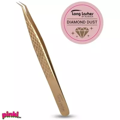 Long Lashes Diamond Dust rövid fejű Szempilla csipesz