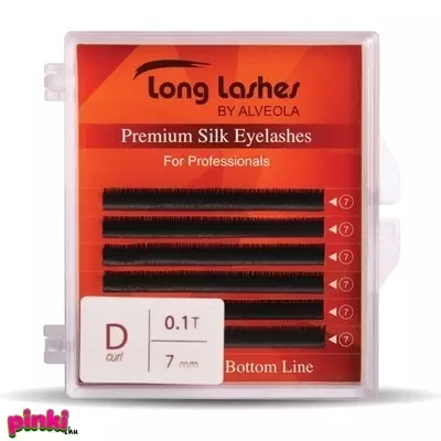 Long Lashes Extreme Volume Selyem műszempilla D-ív 0,10-es vastagság 7mm