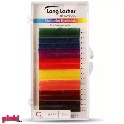 Long Lashes szempilla több szín C / 0,15-12mm Multicolor