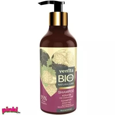Venita bio hajsampon-95% natural shampoo 400 ml venita venita shampoo bio creatine 400ml- kreatinos regeneráció