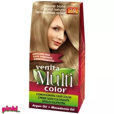 Venita hajfesték ammónia nélkül multi color 7.0 természetes szőke