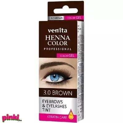 Venita henna color - zselés barna szemöldök és szempilla festék - venita