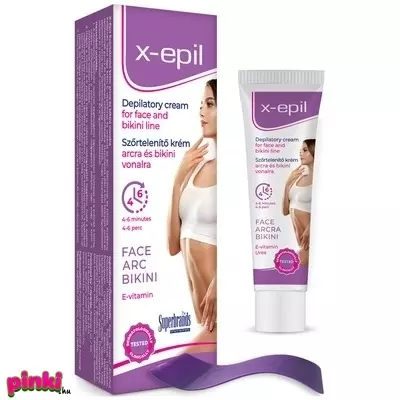 X-Epil Szőrtelenítő krém arcra/bikini vonalra 40ml