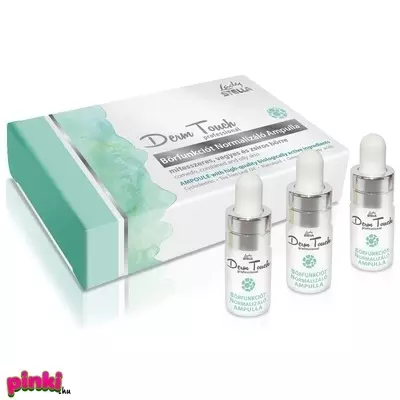 Lady Stella Derm Touch Bőrfunkciót Normalizáló Ampulla 3x3Ml/9 Ml mitesszeres, vegyes és zsíros bőrre