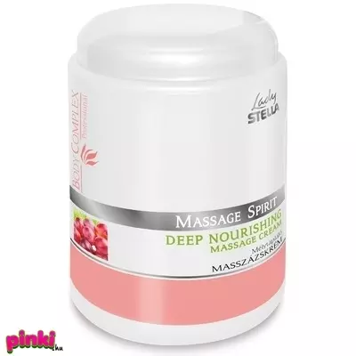 Lady Stella Mélytápláló Masszázskrém 1000 Ml Szőlőmagolajjal és búzacsíra kivonattal