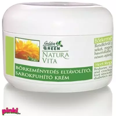 Golden Green Natura Vita Sarokpuhító, Bőrkeményedés Eltávolító Lábápoló Krém 125 Ml