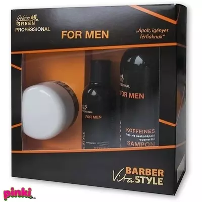 Golden green vitastyle prof. For men ápoló csomag samponnal és szérummal férfiaknak