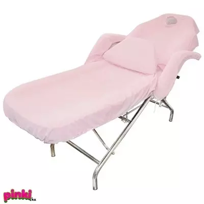 Stella kozmetikai ágyhoz frottír garnitúra 4-részes rózsaszín