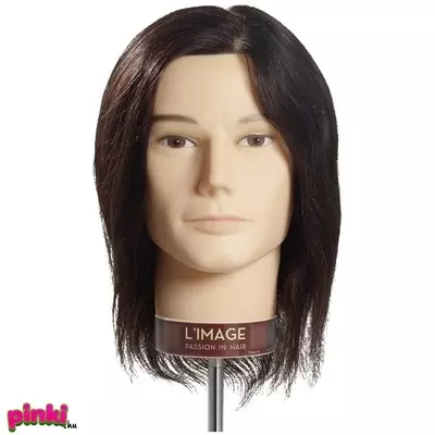 Stella Andreas Modellező Babafej 25 Cm, Természetes Hajjal Középbarna 1212W