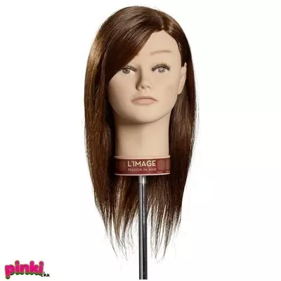 Stella Sonja Modellező Babafej 35 Cm Természetes Hajjal Sötét Szőke