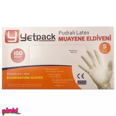 Stella latex kesztyű púderes s-es méret 100db