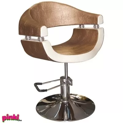 Stella gold selective sx-2107 hidraulikus fodrász szék - arany-krém