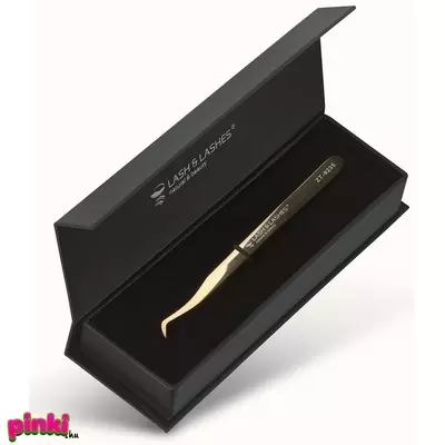 Lash And Lashes Pro-Volume, Rövid Hegyű Szempillacsipesz Zt-9235 (Plasma-Rose-Gold)