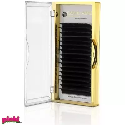 Lash And Lashes Luxury Black Duplázó és Volume Műszempilla One Size M Ív 0,10 mm vastagság 11 mm