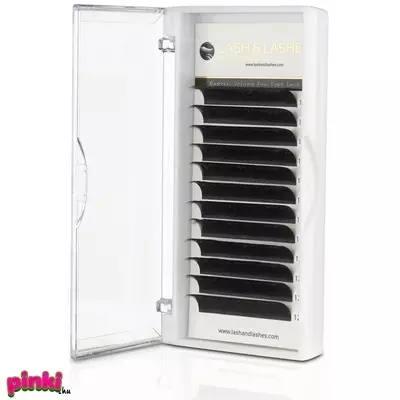 Lash And Lashes Express Volume Fan Műszempilla One Size D Ív 0,07 mm vastagság 14 mm 12 Soros