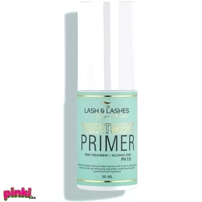 Lash And Lashes Ph 7.0 - Alkoholmentes, Ph Semleges Szempilla Előkezelő, Zsírtalanító Folyadék 30 ml