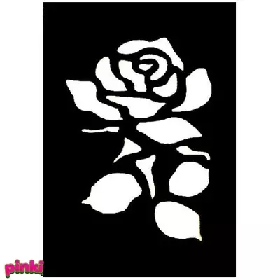 Géllakk Csillám tetováló sablon #38 - Rózsa