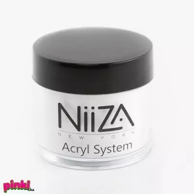 NiiZA Acrylic Powder porcelánpor körömdísz - White 20g