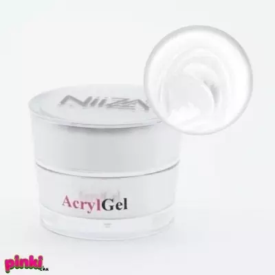 NiiZA AcrylGel Műköröm Zselé - White 15g