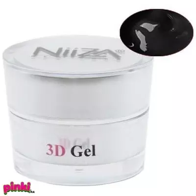 NiiZA 3D ColorGel Műköröm Színes Zselé - Fekete