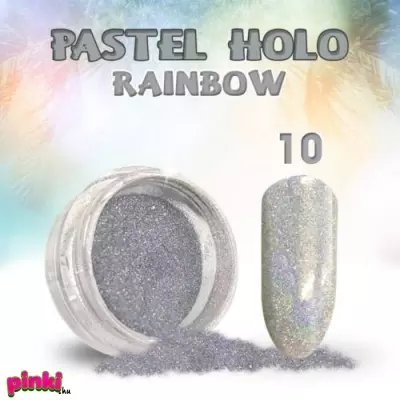 Géllakk Pastel Holo Rainbow körömKörömdíszítő csillámpor #10