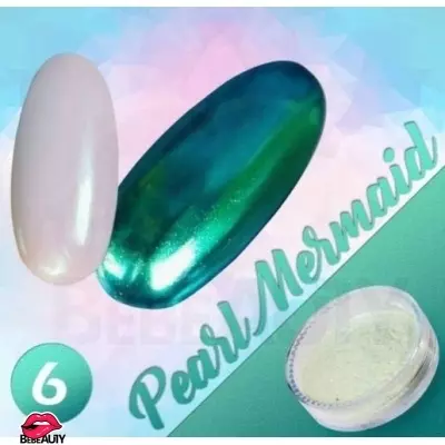 Géllakk Pearl Mermaid színváltós sellőpor körömdísz #06