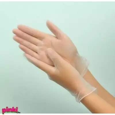 Védőkesztyű 10db S (átlátszó)