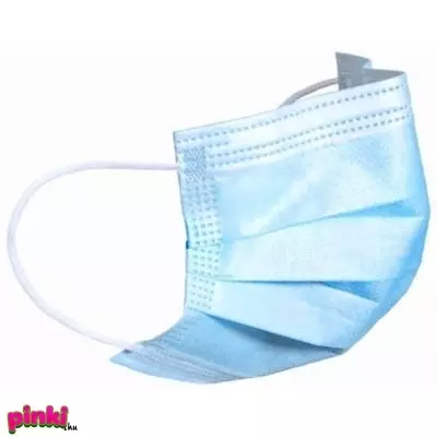Géllakk szájvédő maszk 3 rétegű - kék 1db