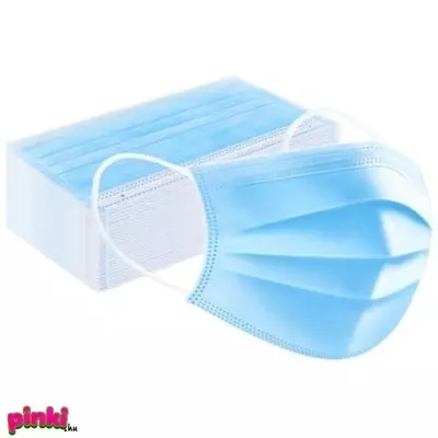 Géllakk szájvédő maszk 3 rétegű - kék 50db