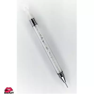 Géllakk strasszfelszedő ceruza kristályokkal fehér