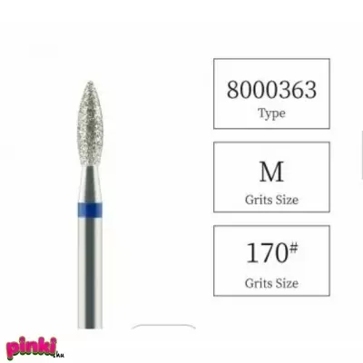 Niiza Karbid Gyémánt Csiszolófej 8000363-M Flame 2,5Mm