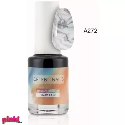 Celebnails Color Ink Drop-Blossom Hallo Dye Color Tinta A272 Fekete 12ml