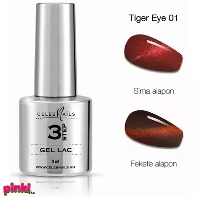 Celebnails Tiger-Eye Effekt Uv/Led Gél Lakk Diamond Red No.1 8ml