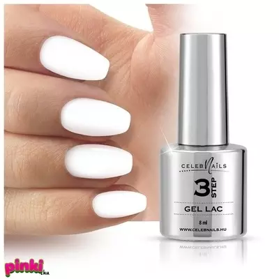Celebnails 3Step Uv/Led Gél Lakk Super-White 8ml
