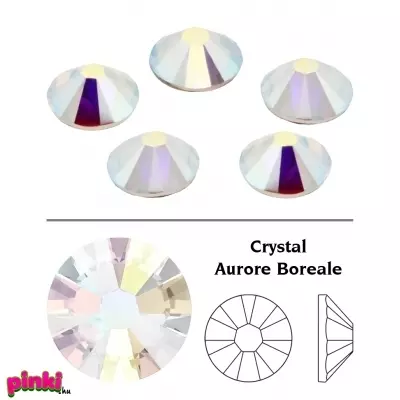 Celebnails Sw Crystal Strasszkő Crystal Clear (001Ab) Crystal-Clear-001Ab 20-db Ss12