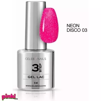 Celebnails 3Step Gél Lakk No. 03 Neon Disco Gél