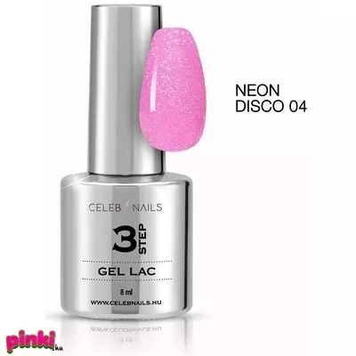 Celebnails 3Step Gél Lakk No. 04 Neon Disco Gél