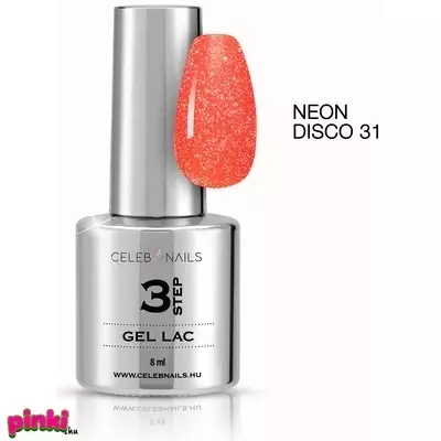 Celebnails 3Step Gél Lakk No. 31 Neon Disco Gél