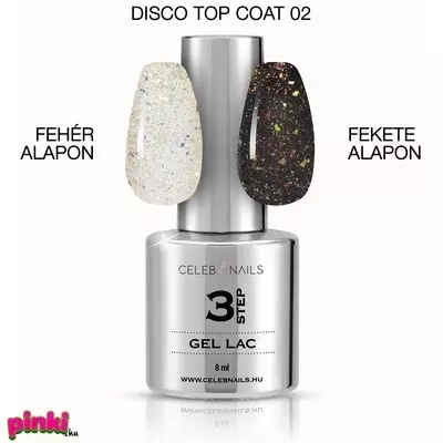 Celebnails 3 Step Disco Top Coat No.02  8Ml