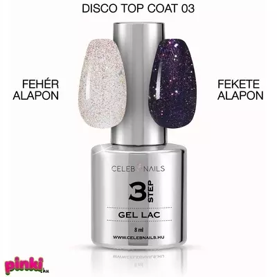 Celebnails 3 Step Disco Top Coat No.03  8Ml