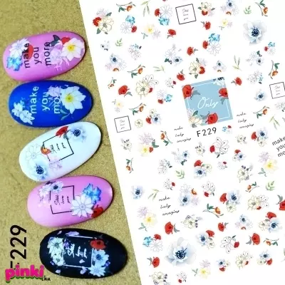 Celebnails Körömdíszítő Matrica F229