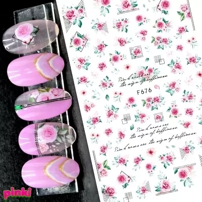 Celebnails Körömdíszítő Matrica F676