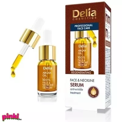 Delia arcszérum és nyakszérum (intenzív regeneráló és bőrmegújító arc-és nyakszérum argán olajjal) 10 ml