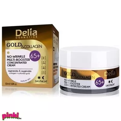 Delia delia gold & collagen ránctalanító krém regeneráló hatással 65+ 50ml