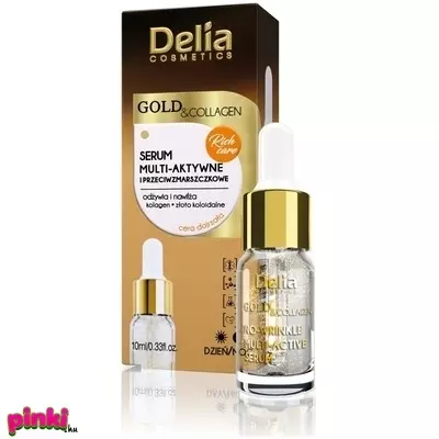 Delia delia gold & collagen élénkítő arcszérum a ráncok ellen 10 ml
