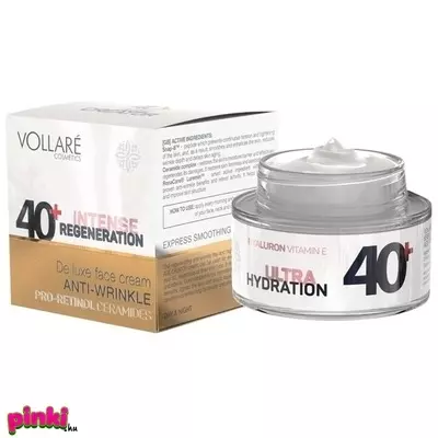Verona vollare ránctalanító, hidratáló arckrém éjszakai és nappali 40+, 50 ml