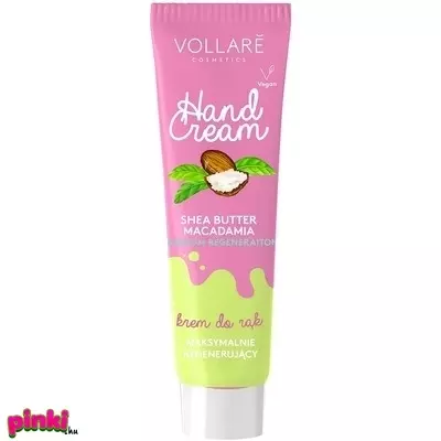 Verona Vollare Vegán SOS Regeneraló Kéz-és Körömtáplaló Sheavaj Makadamiaolaj 100Ml Vollare