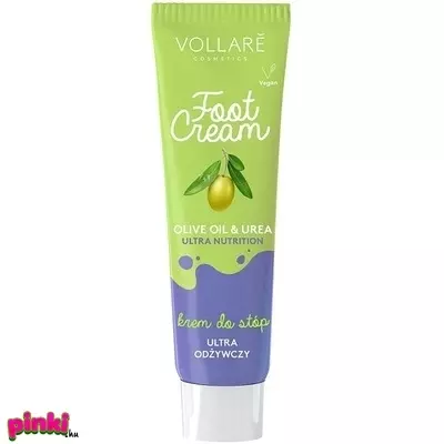 Vollare Vegán Lábkrém táplaló,hűsitő,urea olíva olaj 100ml Vollare