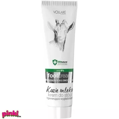 Vollare regeneráló és bőrkisimító kecsketejes lábkrém száraz, repedezett bőrre 100ml-vollare